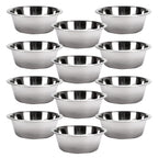 Jeffers Standard-Weight Stainless Steel Food & Water Pet Bowls
