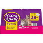 Scoop Away Multi Cat Litter, Meadow Fresh Scent, Clumping Litter Locks in Liquid and Odor