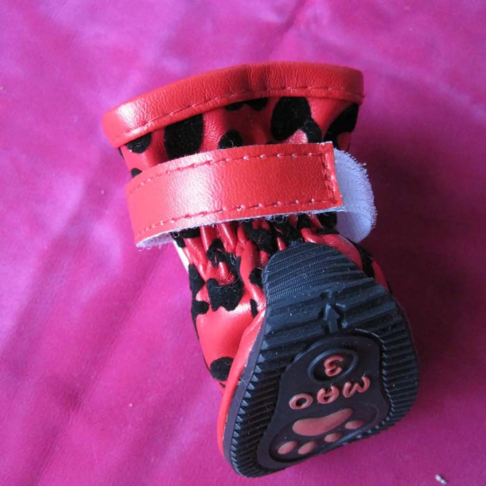Leopard Print Pu Pet Shoes for Small Dogs and Cats