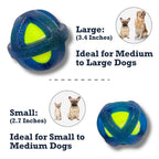 TPR-Coated Agility Tennis Ball Dog Toy – Durable & Pet-Safe