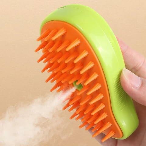 MCEG Pet Steam Brush for Cats & Dogs Shedding Indoor Grooming Tool