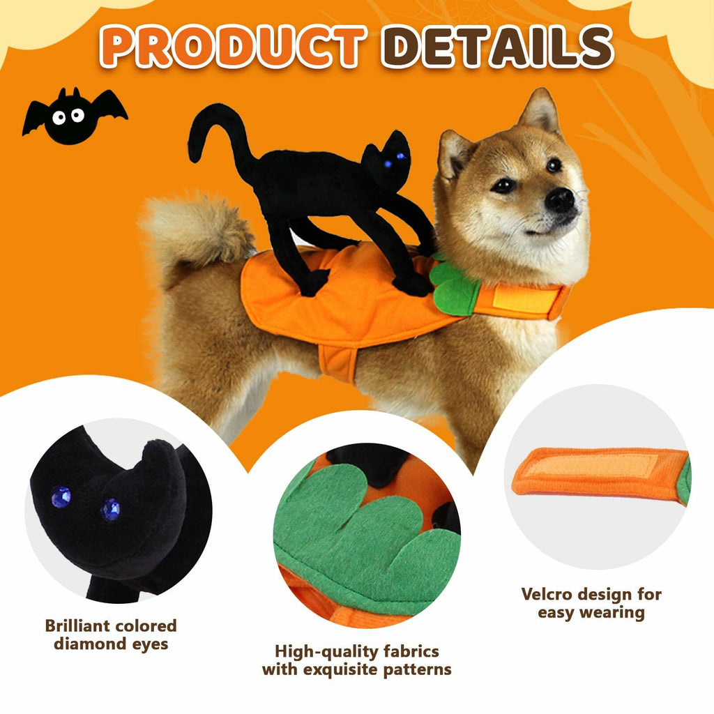 stepsin Dog Saddle Halloween Cat Riding Knight Costume Pet Clothes Size M