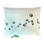 Pastel Paw Print Pet Bed | Cozy Dog & Cat Bed