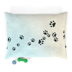 Pastel Paw Print Pet Bed | Cozy Dog & Cat Bed