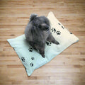 Pastel Paw Print Pet Bed | Cozy Dog & Cat Bed
