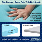 Katziela CloudPerch Cat Window Perch with Memory Foam Bed, Heavy-Duty Steel Frame, 4 Ultra-Strong Suction Cups