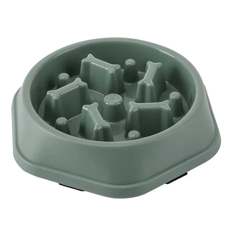 Pet Cat Dog Slow Feeder Bowl | Anti-Choking Non-Slip Maze Feeding Dish