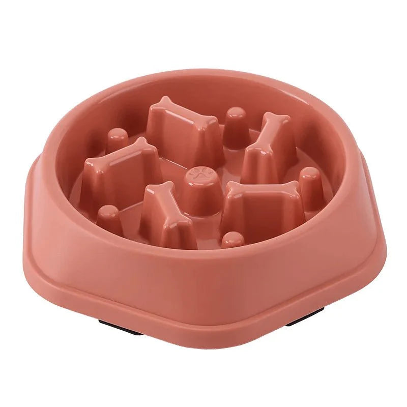 Pet Cat Dog Slow Feeder Bowl | Anti-Choking Non-Slip Maze Feeding Dish