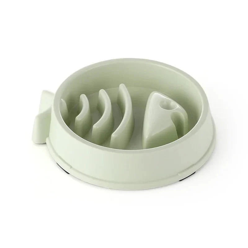Pet Cat Dog Slow Feeder Bowl | Anti-Choking Non-Slip Maze Feeding Dish