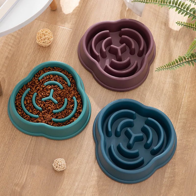 Pet Cat Dog Slow Feeder Bowl | Anti-Choking Non-Slip Maze Feeding Dish