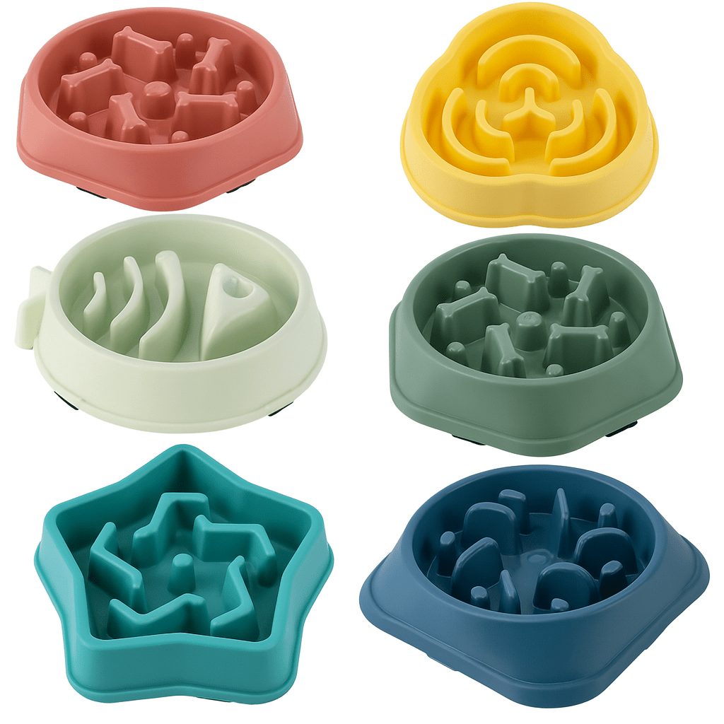 Pet Cat Dog Slow Feeder Bowl | Anti-Choking Non-Slip Maze Feeding Dish