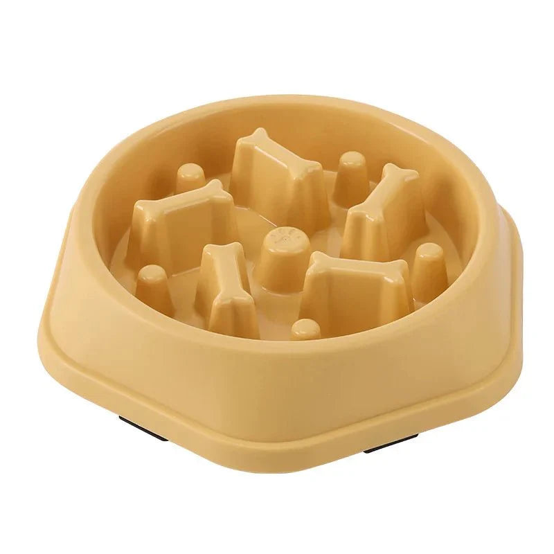 Pet Cat Dog Slow Feeder Bowl | Anti-Choking Non-Slip Maze Feeding Dish