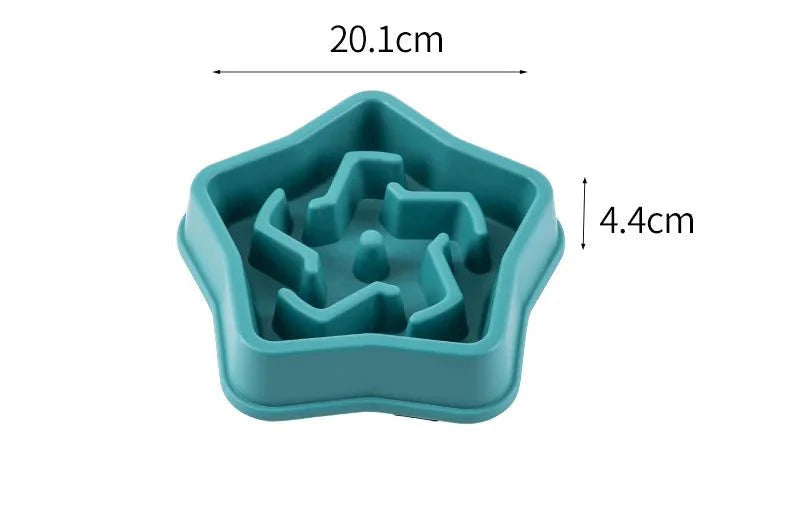 Pet Cat Dog Slow Feeder Bowl | Anti-Choking Non-Slip Maze Feeding Dish