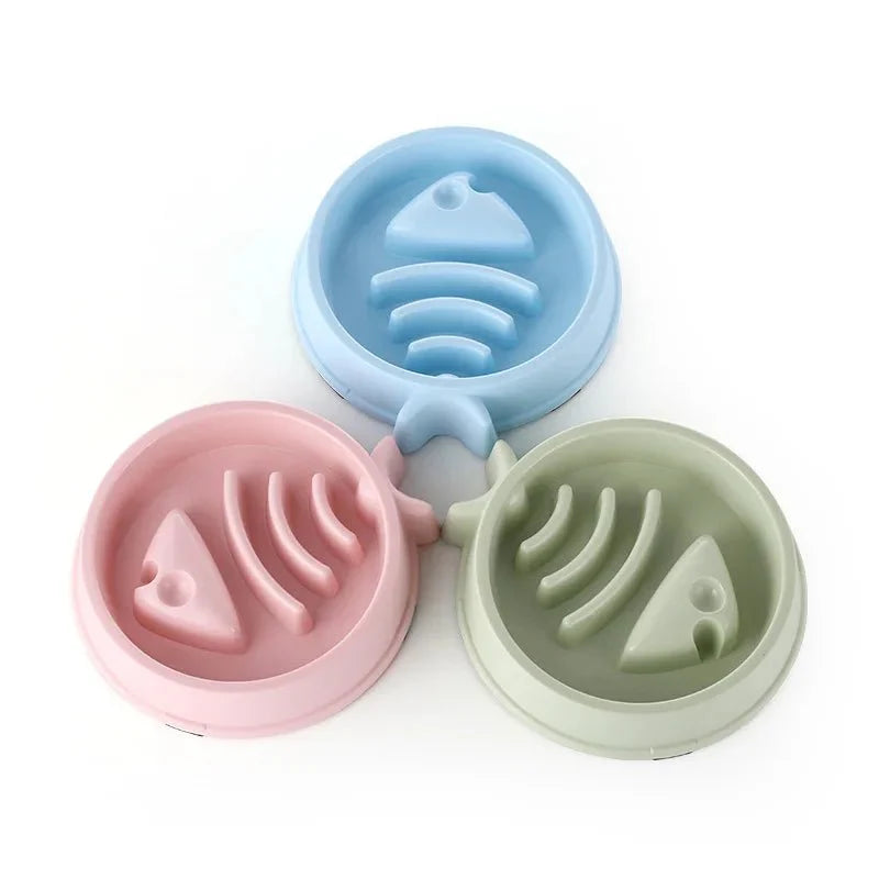 Pet Cat Dog Slow Feeder Bowl | Anti-Choking Non-Slip Maze Feeding Dish