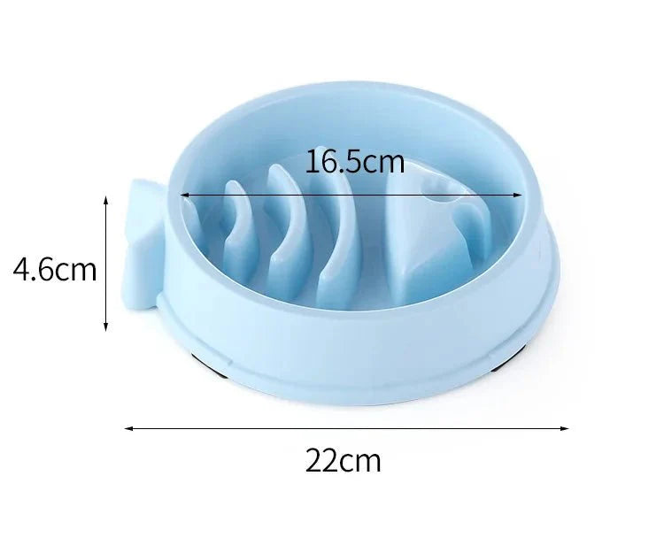 Pet Cat Dog Slow Feeder Bowl | Anti-Choking Non-Slip Maze Feeding Dish