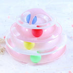 Pet Cat Toy Training Amusement Plate Kitten Tower Tracks Disc Cat Intelligence Amusement Triple Disc tumbler  Fish Animal Toy For Small Dogs Wiggle Fish Catnip Toys Motion Kitten Toy Plush Interactive Cat Toys for Cat Exercise