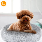 Plush Fleece Donut Pet Bed for Cats and Small Dogs