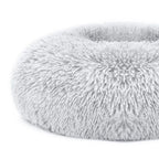Plush Fleece Donut Pet Bed for Cats and Small Dogs