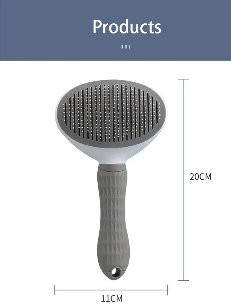 Pet Hair Removal Brush | Slicker Grooming Comb for Dogs and Cats