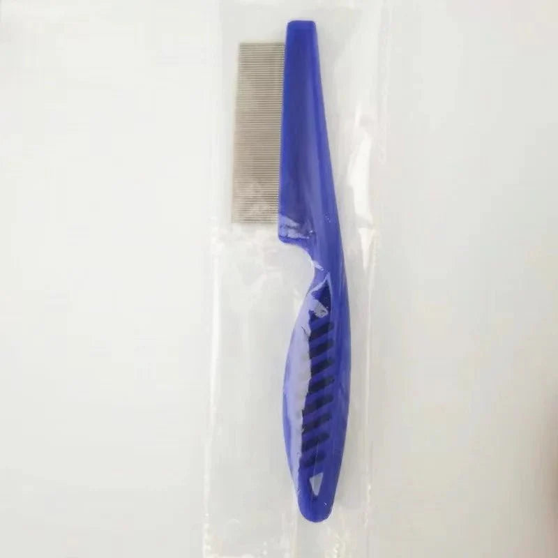 Stainless Steel Pet Flea and Shedding Comb | Grooming Tool for Dogs and Cats