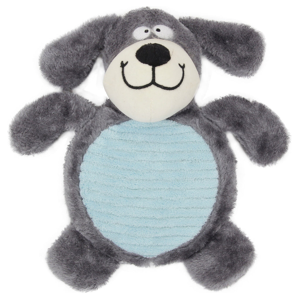 Pet Life ® 2-piece Dual Squeaker and Plush Animal Dog Toy Set