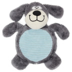 Pet Life ® 2-piece Dual Squeaker and Plush Animal Dog Toy Set