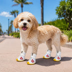 Pet Life ® Air-Mesh Breathable and Lightweight Running Dog Shoes Sneakers - Set of 4