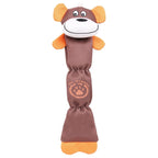 Pet Life ® Animated Extra Long Nylon Squeaker Water-resistant Plush Dog Toy
