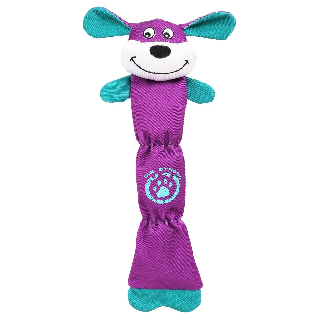 Pet Life ® Animated Extra Long Nylon Squeaker Water-resistant Plush Dog Toy