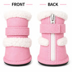Pet Life ® 'Duggz' 3M Insulated Winter Fashion Dog Shoes Booties - Set of 4