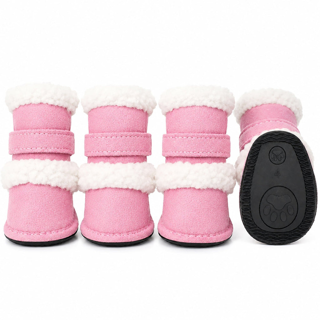 Pet Life ® 'Duggz' 3M Insulated Winter Fashion Dog Shoes Booties - Set of 4