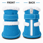 Pet Life ® 'Duggz' 3M Insulated Winter Fashion Dog Shoes Booties - Set of 4