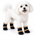 Pet Life ® 'Duggz' 3M Insulated Winter Fashion Dog Shoes Booties - Set of 4