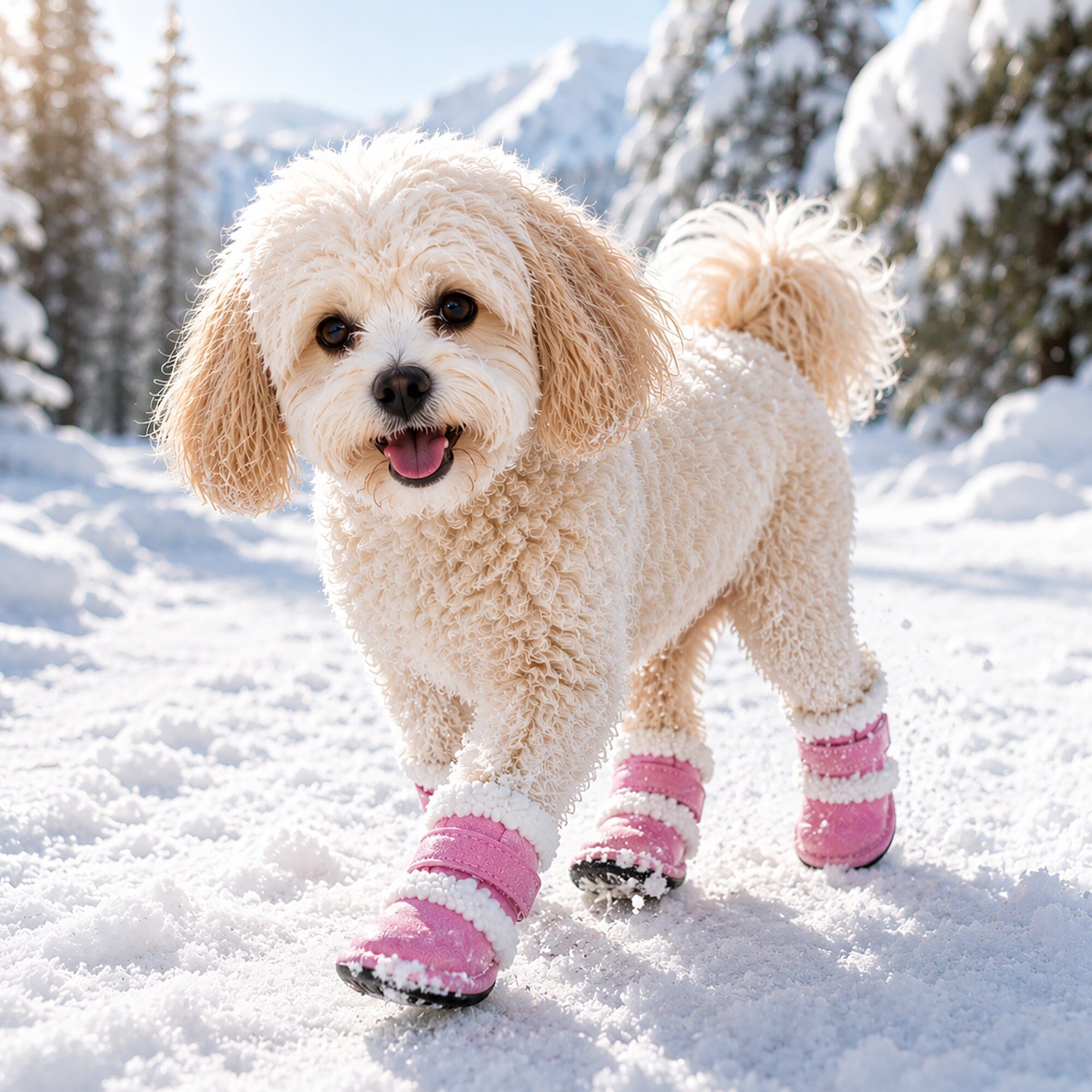 Pet Life ® 'Duggz' 3M Insulated Winter Fashion Dog Shoes Booties - Set of 4