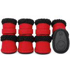 Pet Life ® 'Duggz' 3M Insulated Winter Fashion Dog Shoes Booties - Set of 4