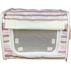 Pet Life ® 'Easy Folding' Zippered Folding Collapsible Wire Framed Lightweight Pet Dog Crate Carrier