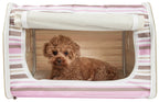 Pet Life ® 'Easy Folding' Zippered Folding Collapsible Wire Framed Lightweight Pet Dog Crate Carrier