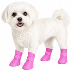 Pet Life ® Elastic Protective Multi-Usage All-Terrain Rubberized Dog Shoes - Set of 4