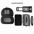 Pet Life ® 'Final Destination' Airline Approved 2-in-1 Tough-Shell Wheeled Collapsible Travel Fashion Pet Dog Carrier Crate