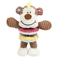 Pet Life ® 'Hugga-Bear' Plush Squeaking and Rubber Teething Newborn Puppy Dog Toy