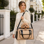 Pet Life ® Mystique Airline Approved Fashion Designer Travel Pet Dog Carrier w/ Pouch