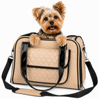 Pet Life ® Mystique Airline Approved Fashion Designer Travel Pet Dog Carrier w/ Pouch