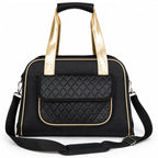 Pet Life ® Mystique Airline Approved Fashion Designer Travel Pet Dog Carrier w/ Pouch