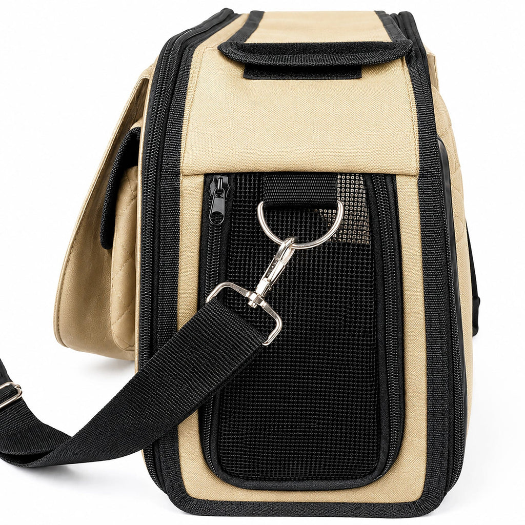 Pet Life ® Mystique Airline Approved Fashion Designer Travel Pet Dog Carrier w/ Pouch