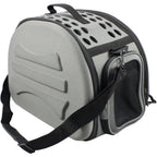 Pet Life ® 'Narrow Shelled' Lightweight Collapsible Military Grade Fashion Designer Travel Pet Dog Carrier Crate