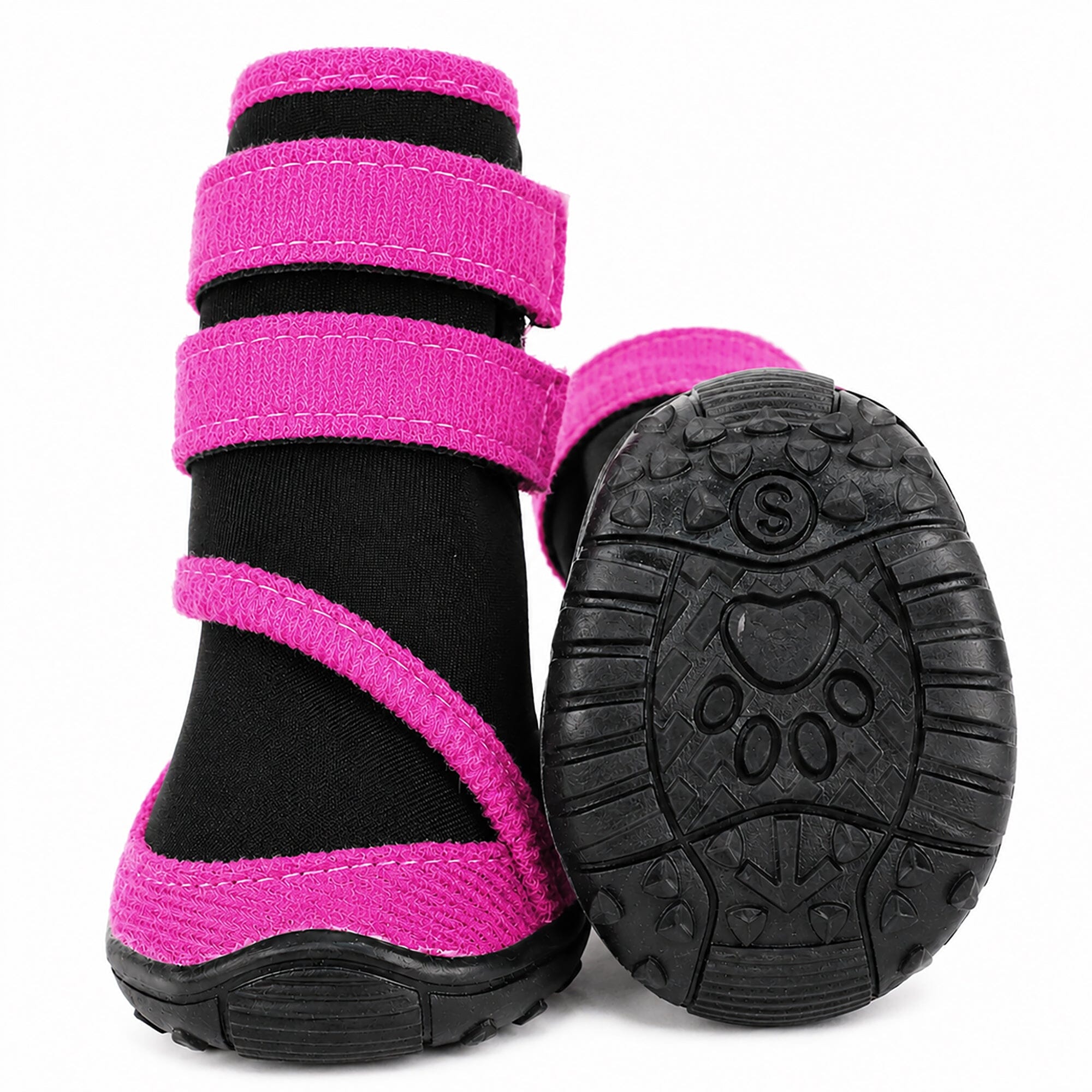 Pet Life ® 'Performance-Coned' Premium Stretch High Ankle Support Dog Shoes - Set Of 4