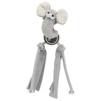 Pet Life ® 'Tennis Pawl' Rope  Squeaker and Crinkle Tennis Dog Toy
