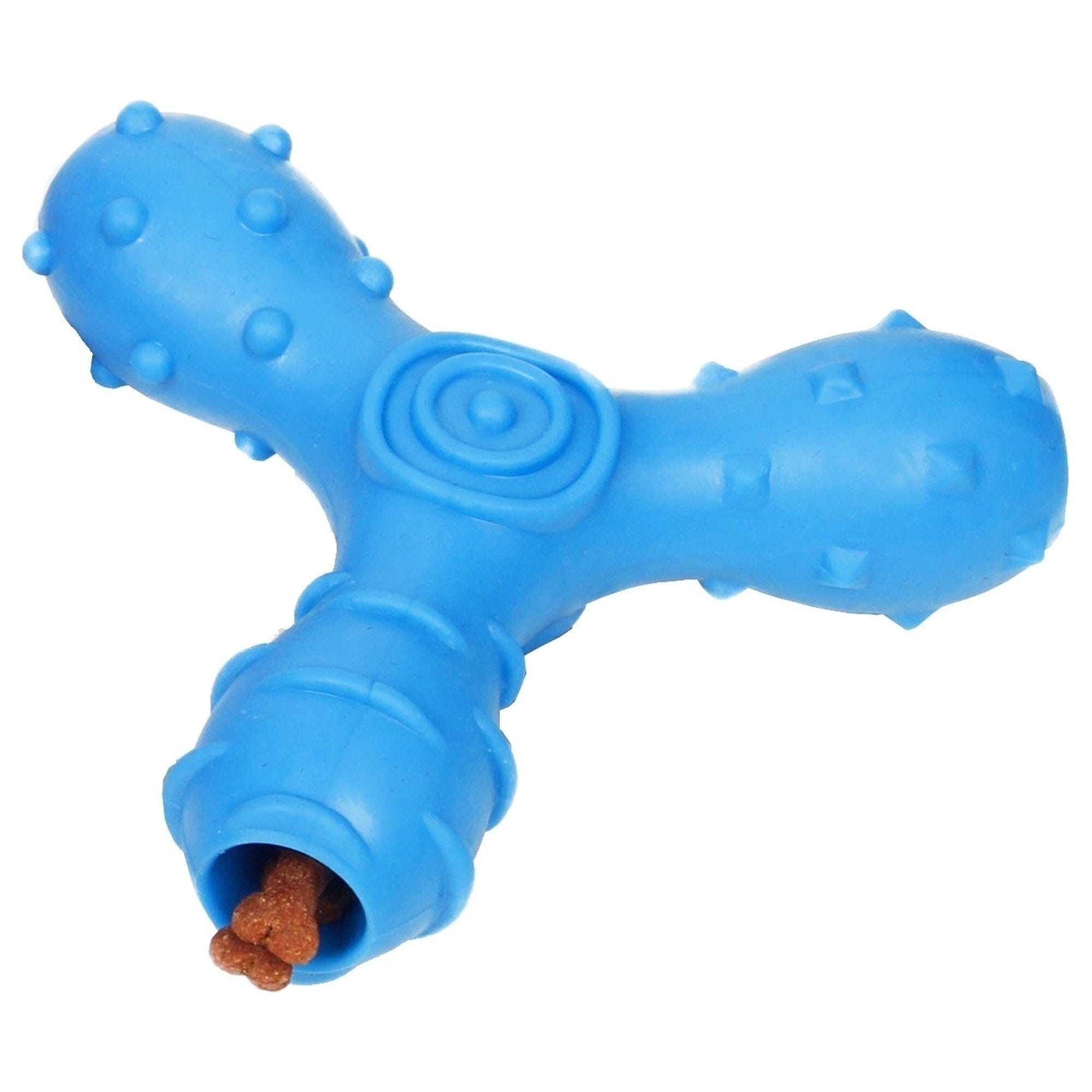 Pet Life ® 'Tri-Chew' Treat Dispensing and Chewing Interactive TPR Dog Toy