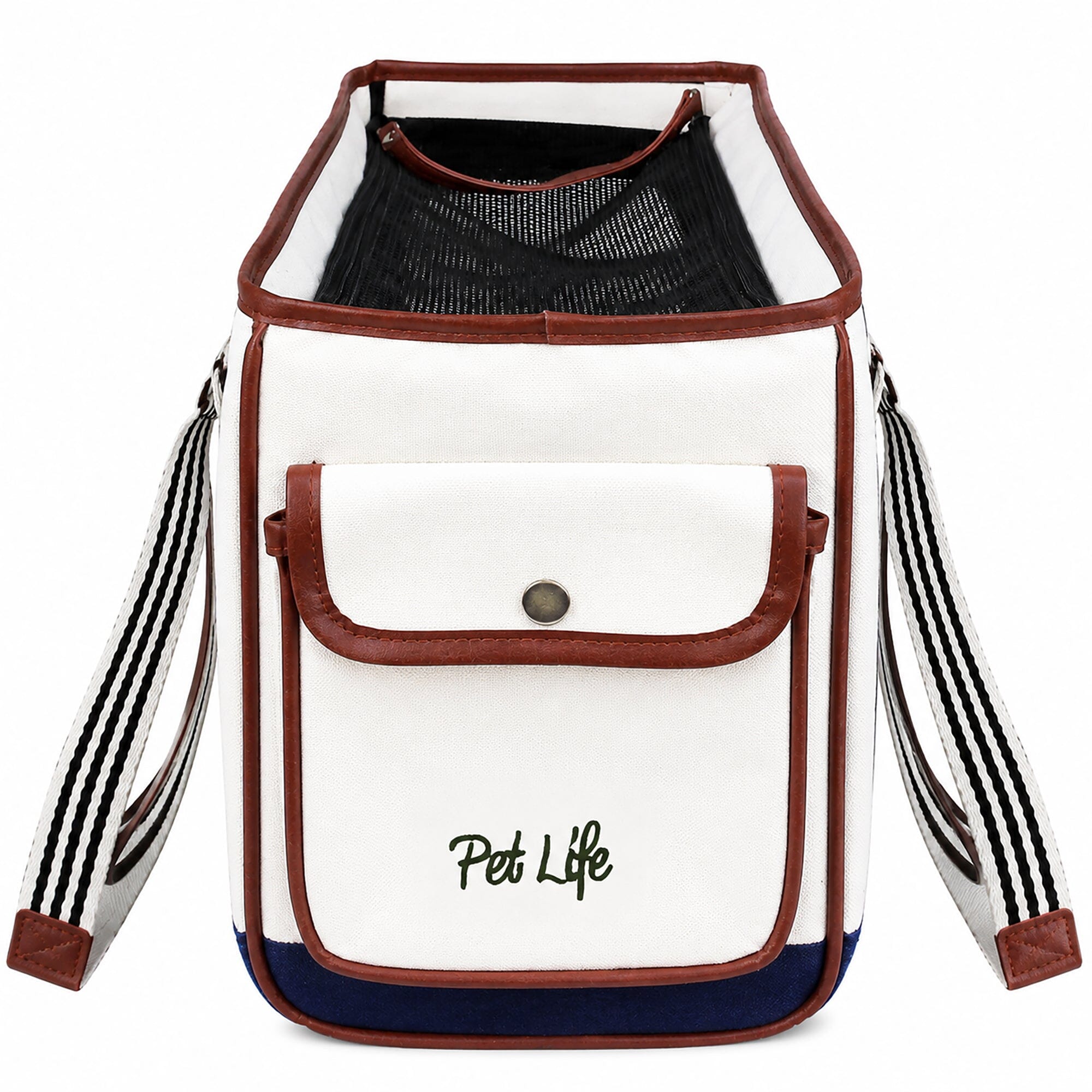 Pet Life ® 'Yacht Polo' Designer Travel Fashion Pet Dog Carrier w/ Pouch