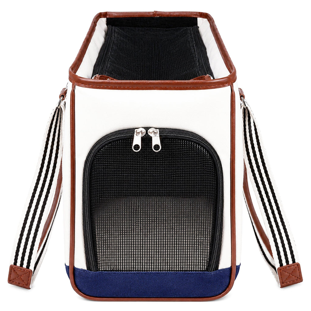 Pet Life ® 'Yacht Polo' Designer Travel Fashion Pet Dog Carrier w/ Pouch